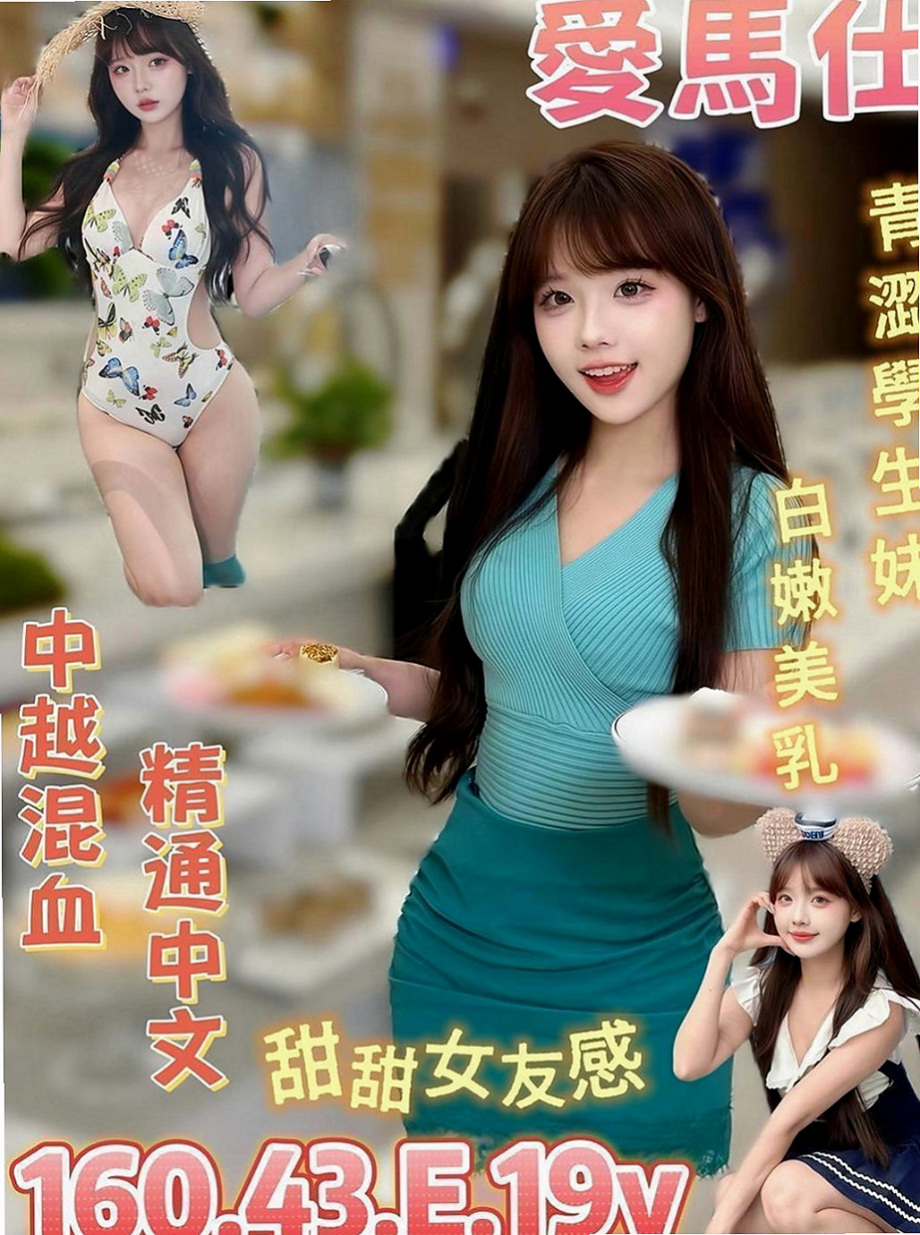 鳳山伴遊：伊娃 |專櫃風騷女|170cm|53kg|C罩杯|23歲|特點： 可愛 清純小正妹、有女朋友感覺哦  被約過的客人稱為暗黑小蘿莉的小雅報班啦~